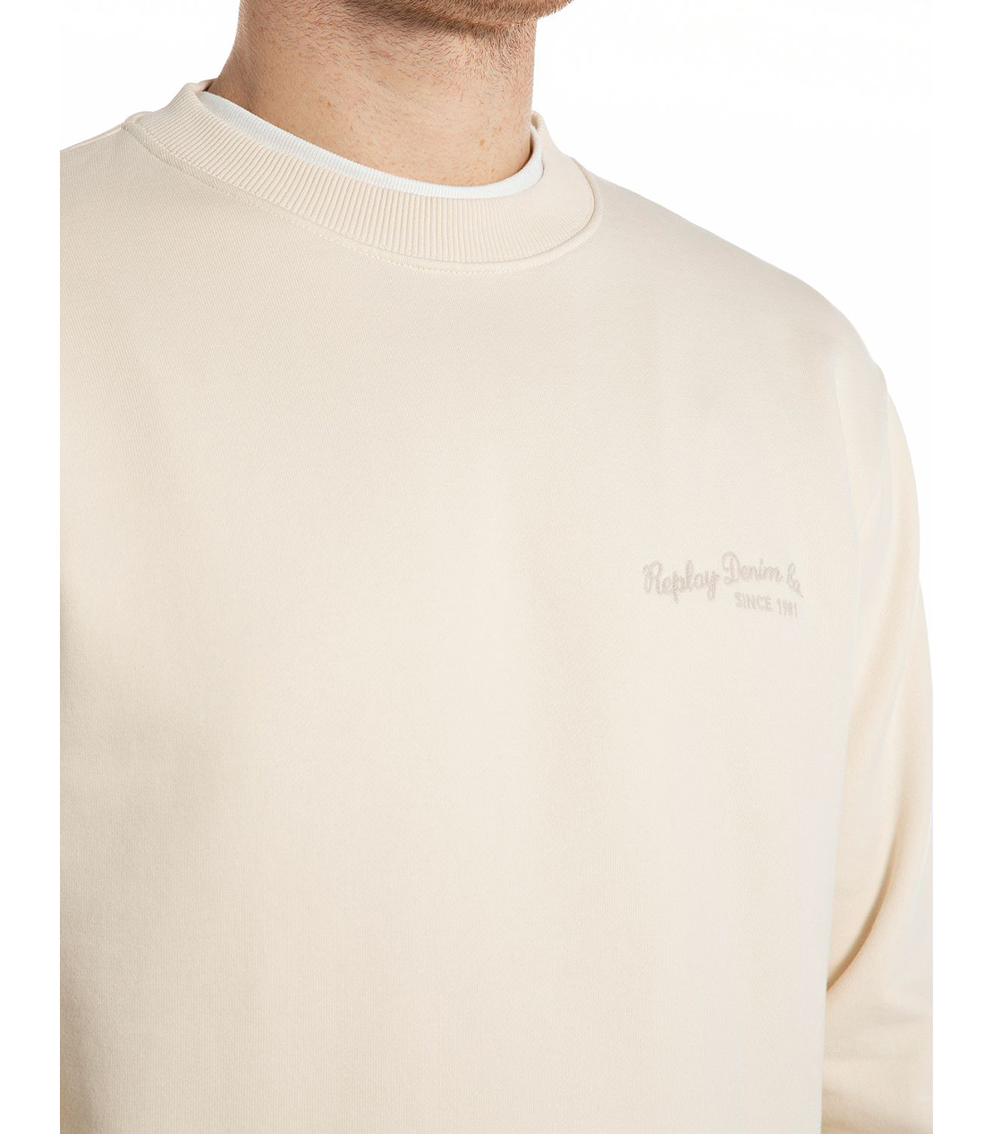 オーガニックコットンフリース 詳細画像 アイボリー 3